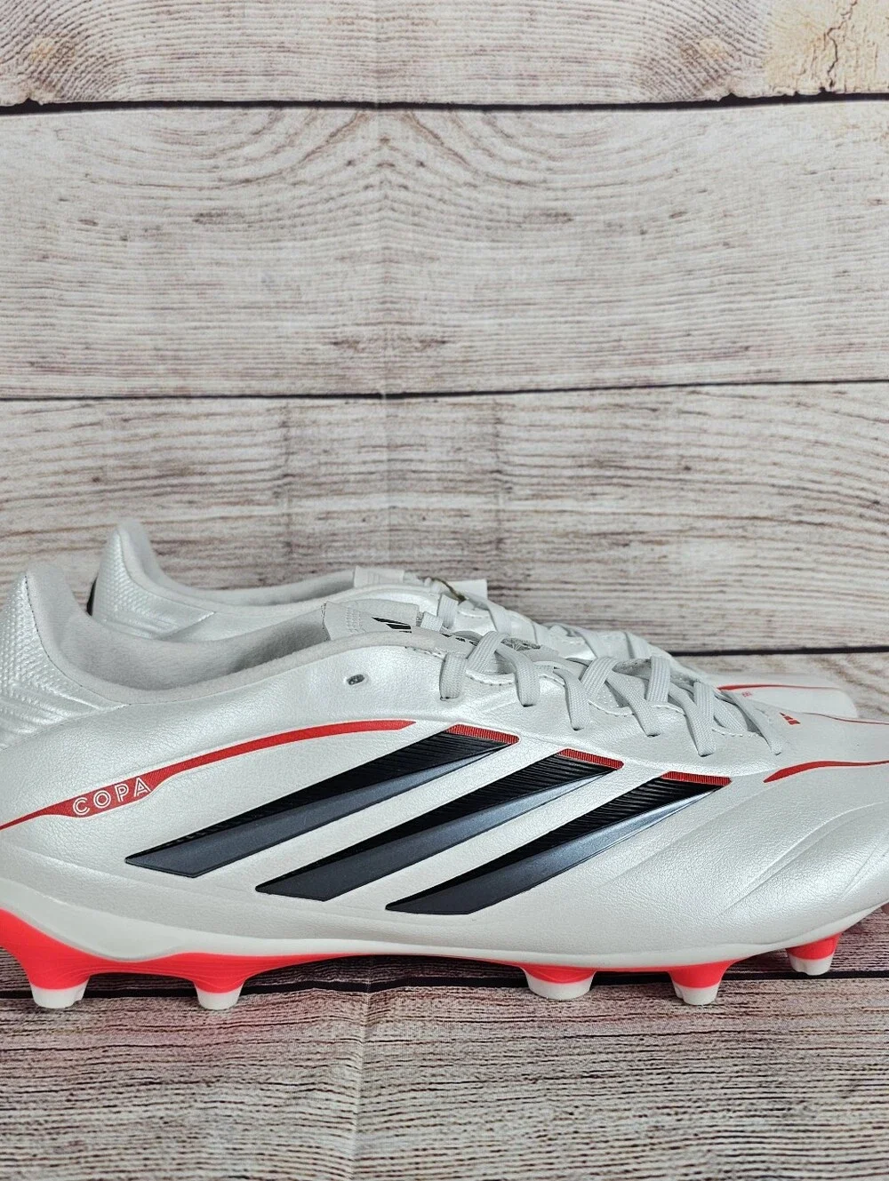 ADIDAS COPA PURE IV League Men White Lucid Red Soccer Cleats JQ0484 Size 10 NWOB